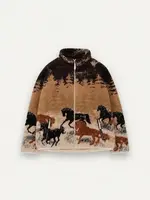 KUWALLA Printed Sherpa Jacket
