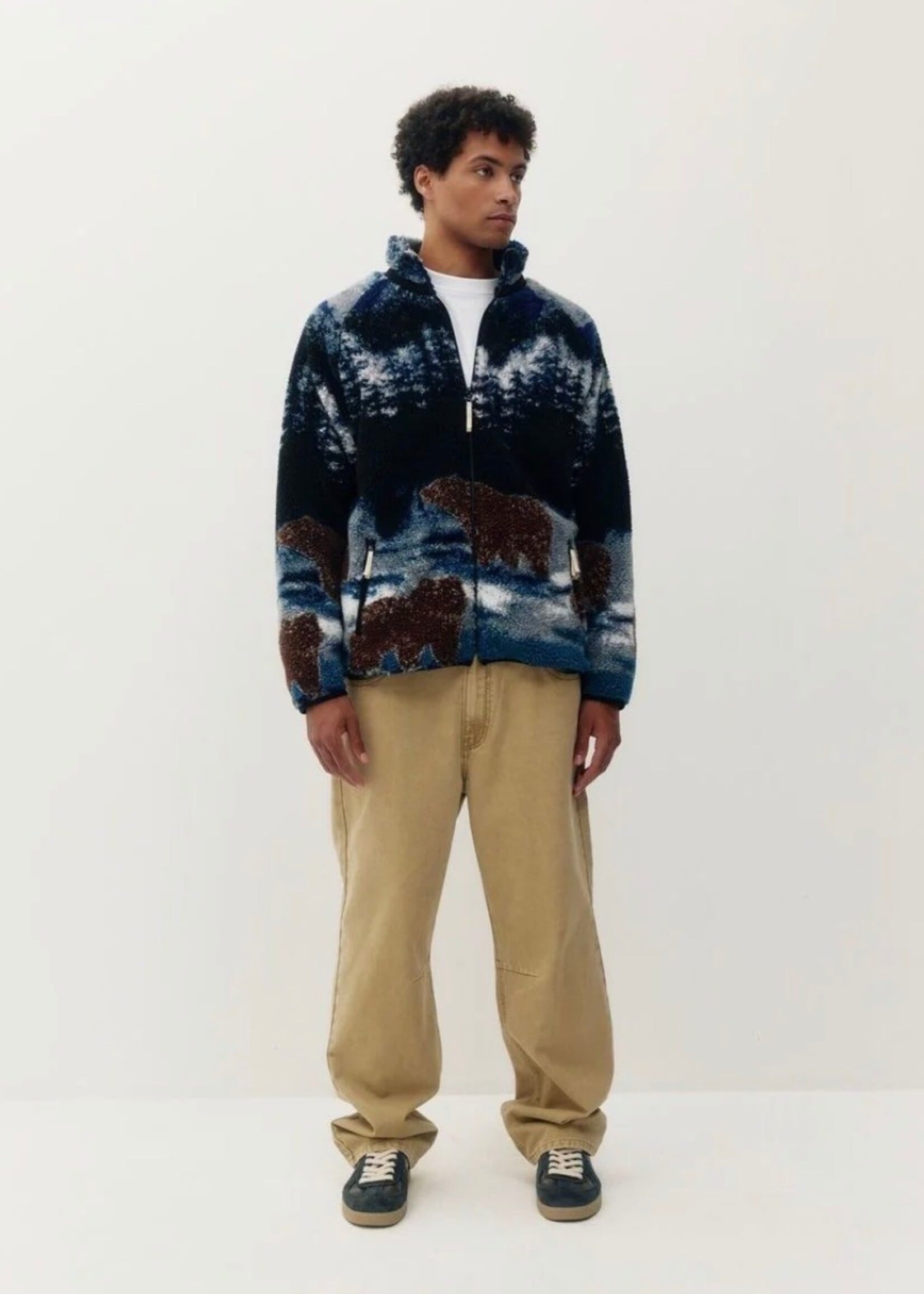 KUWALLA Printed Sherpa Jacket