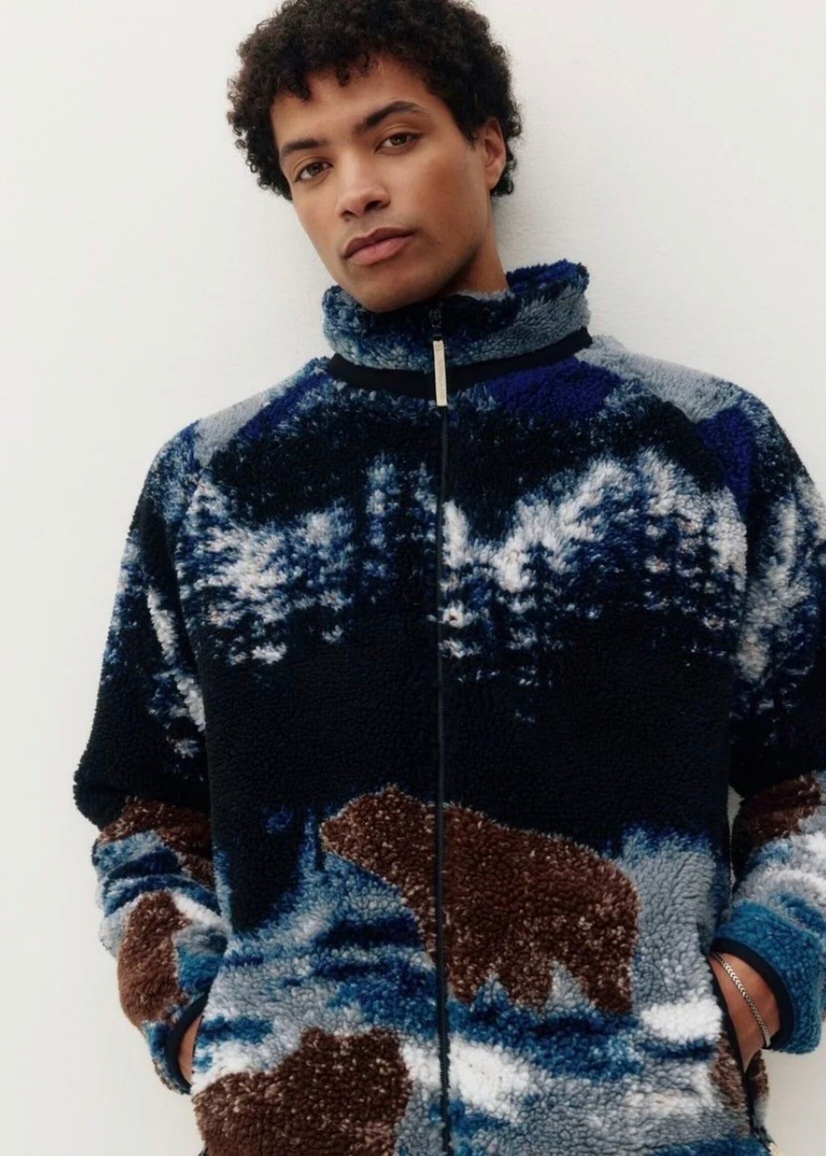 KUWALLA Printed Sherpa Jacket
