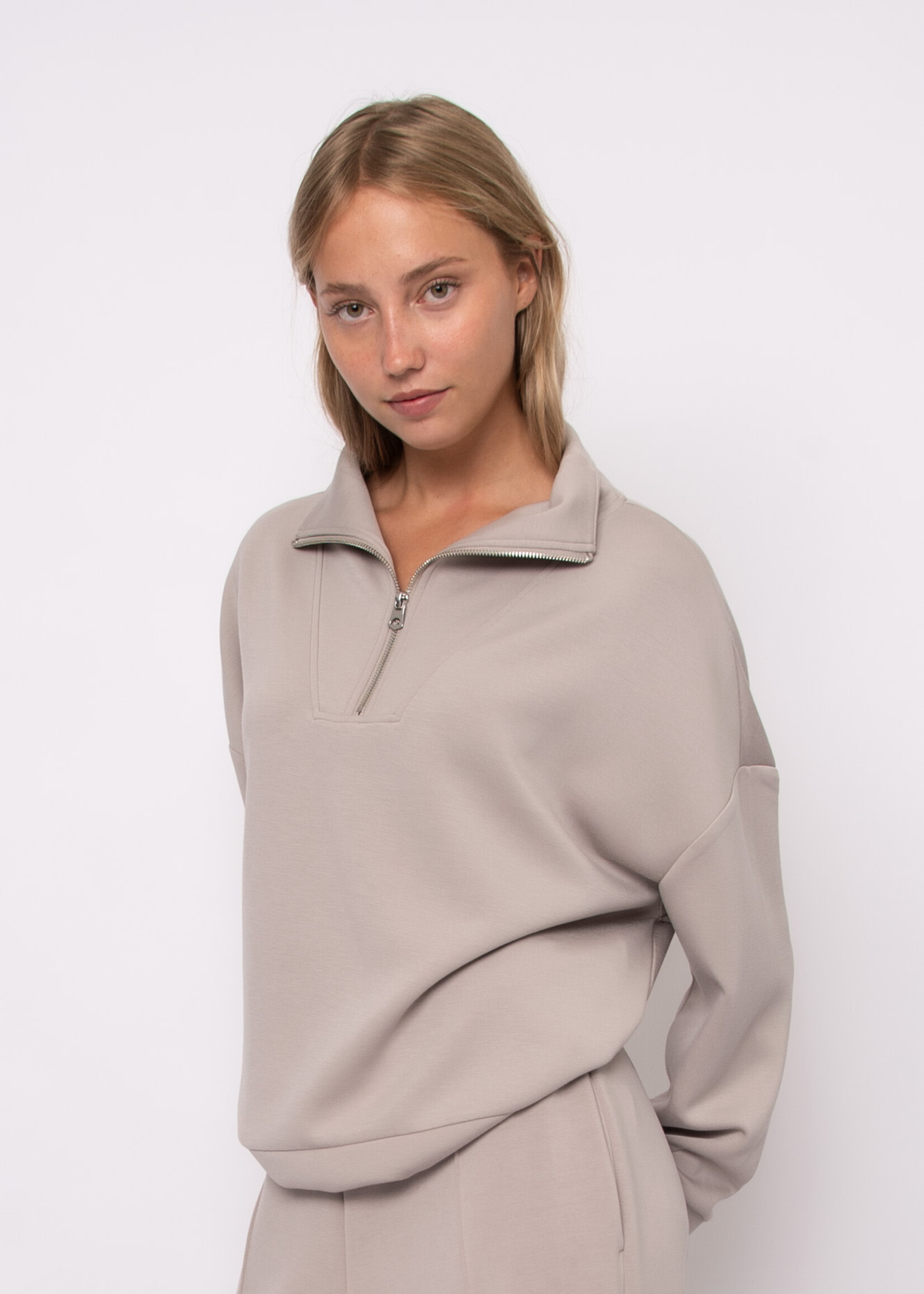 RD STYLE SEANNI SIGNATURE SOFT KNIT LS HALF ZIP PULLOVER