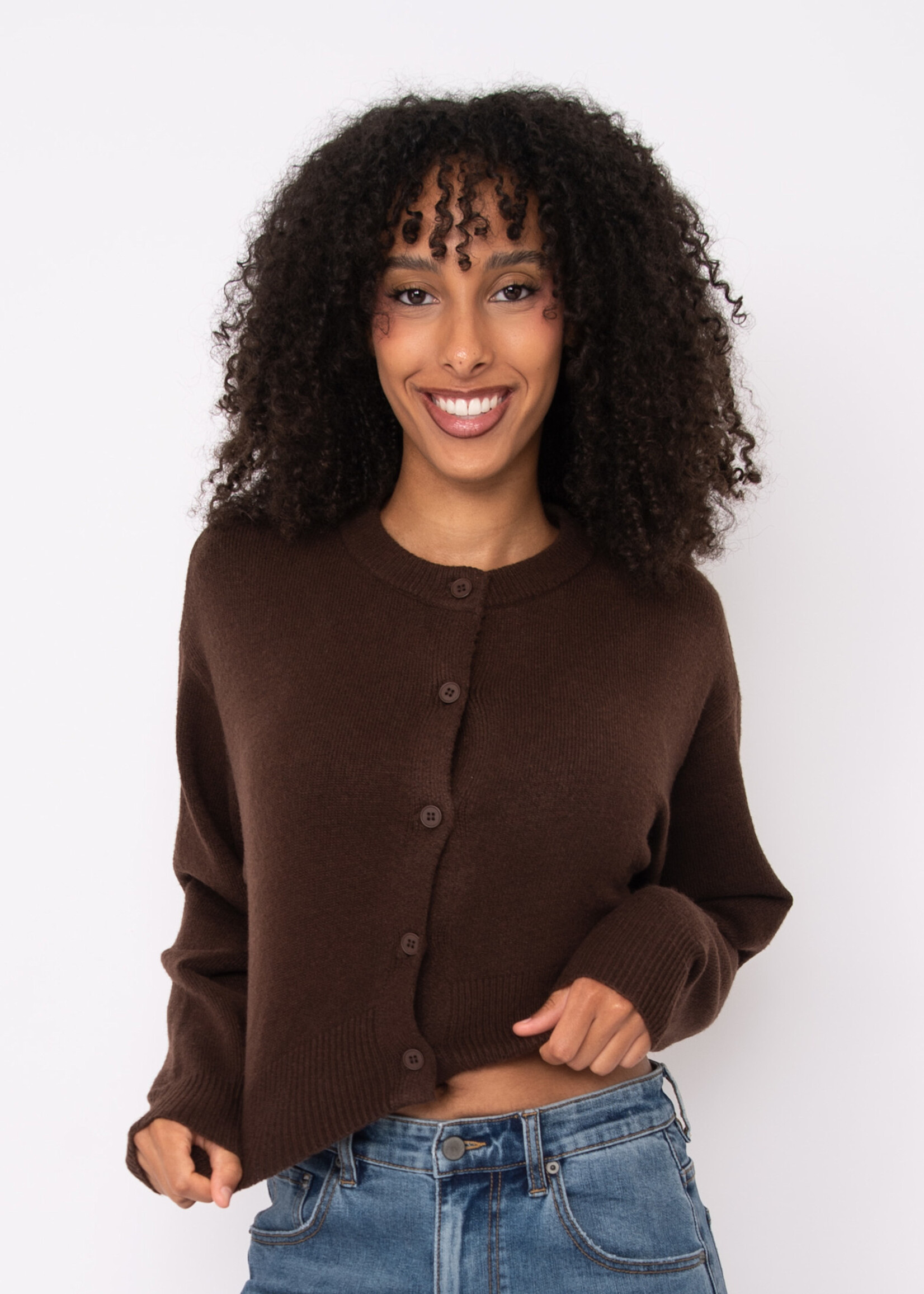 RD STYLE NEAVE LONG SLEEVE CREW NECK CARDIGAN