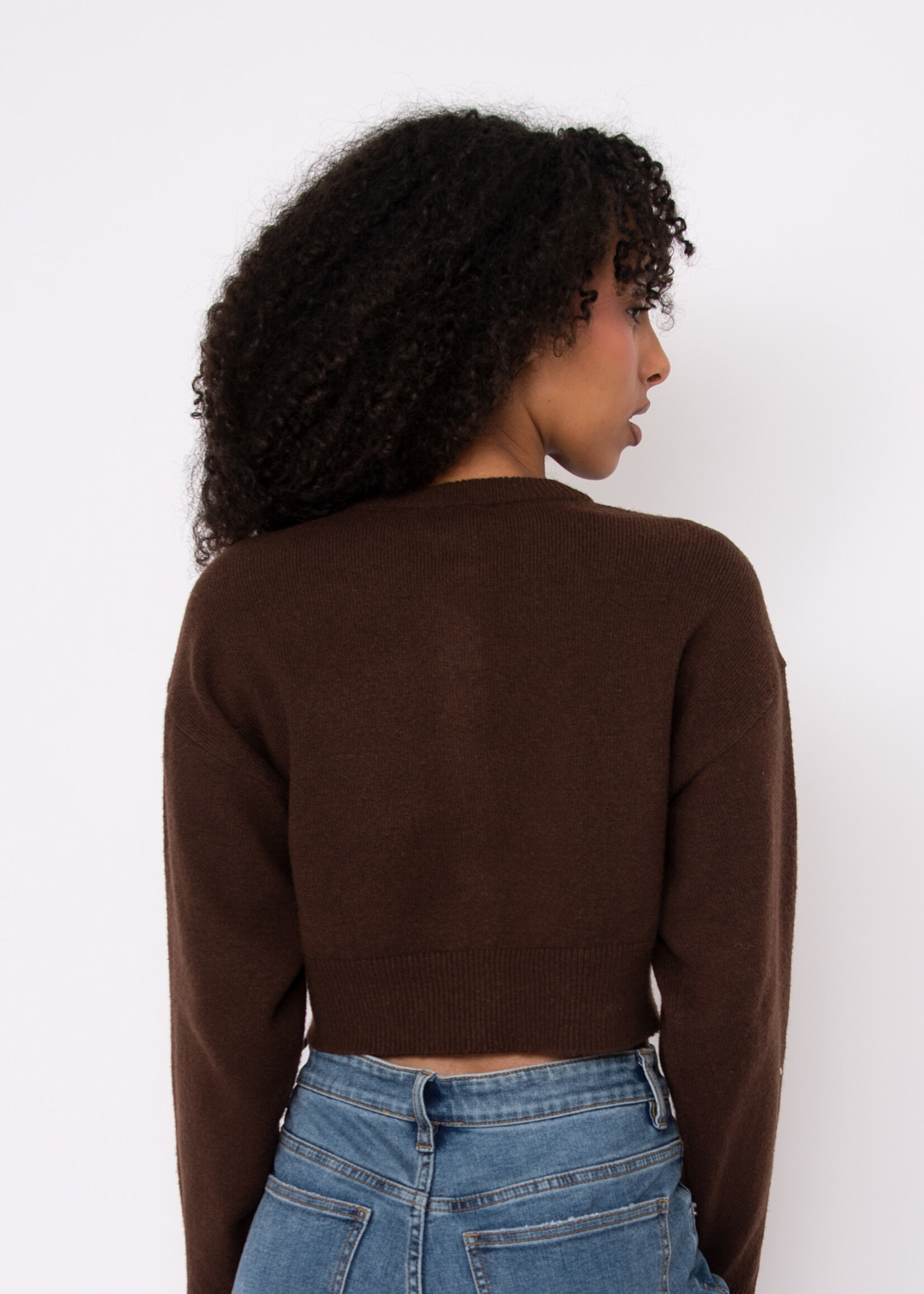 RD STYLE NEAVE LONG SLEEVE CREW NECK CARDIGAN