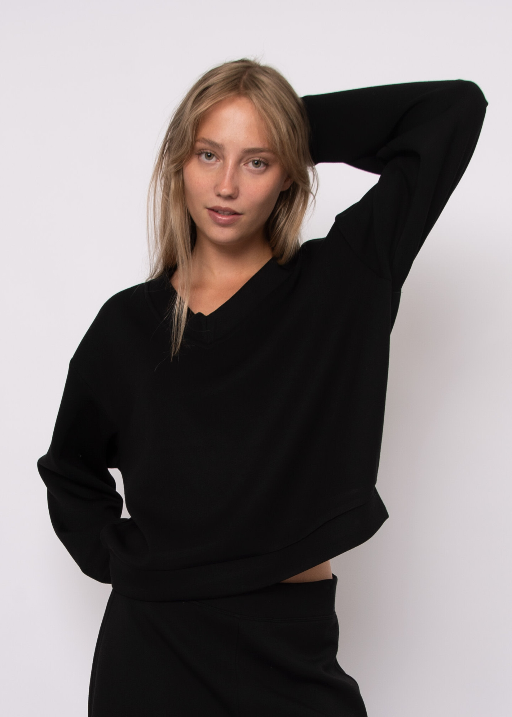 RD STYLE VY SIGNATURE SOFT KNIT LS V-NECK PULLOVER