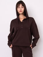 RD STYLE SALLIE SOFT KNIT LS SNAP FRONT HOODIE