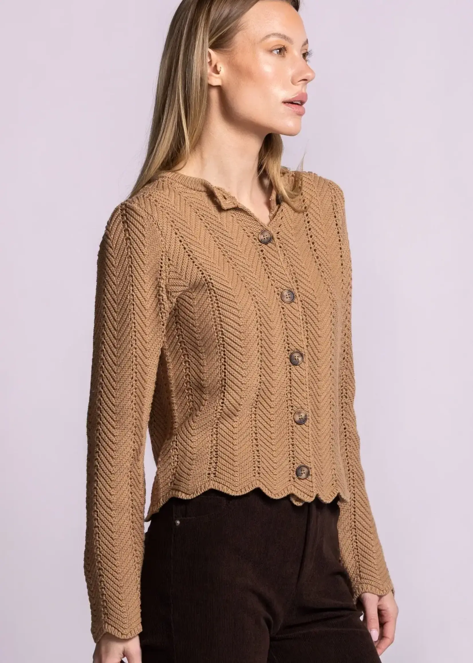PINK MARTINI Palmer Sweater Light Brown