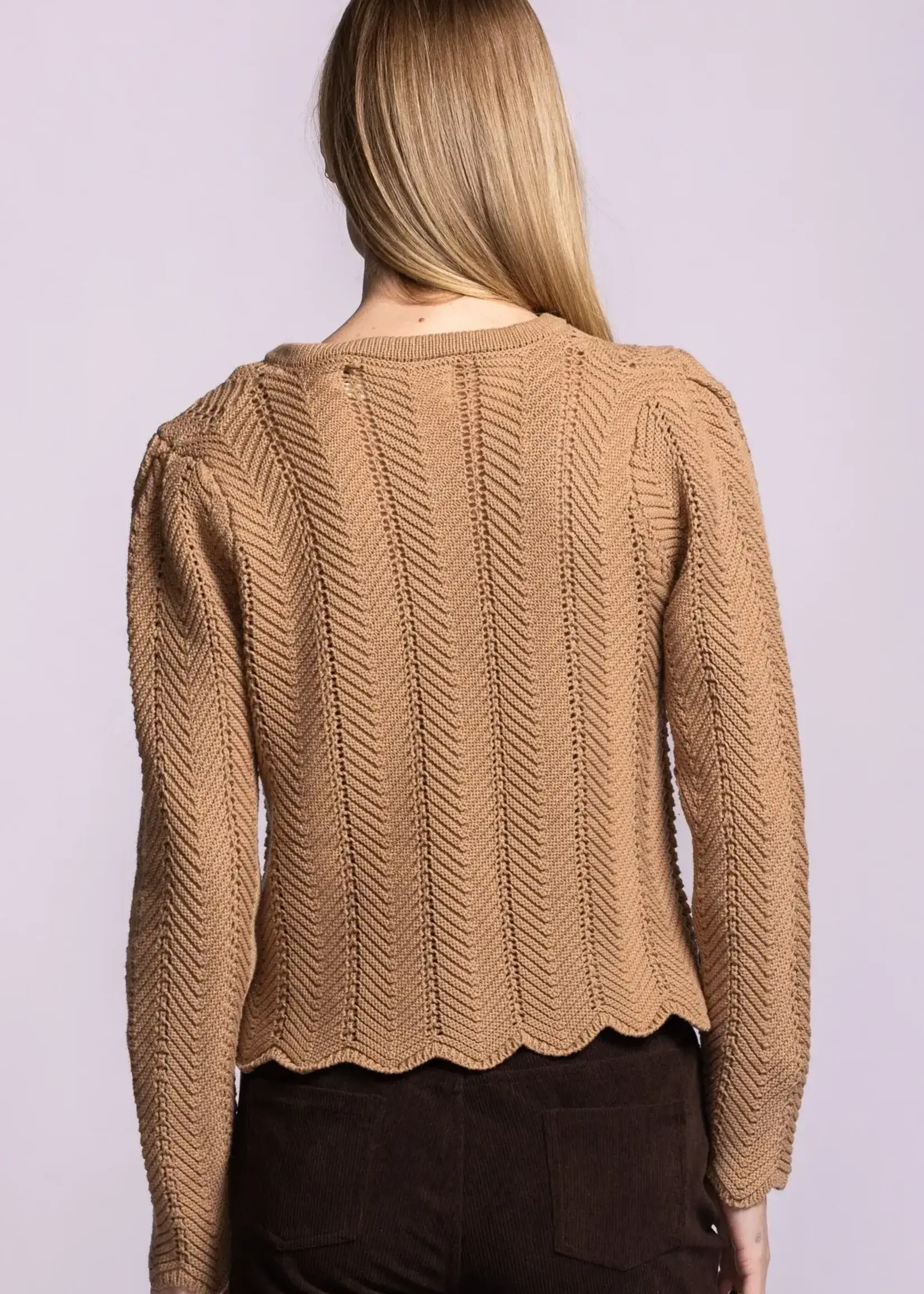 PINK MARTINI Palmer Sweater Light Brown