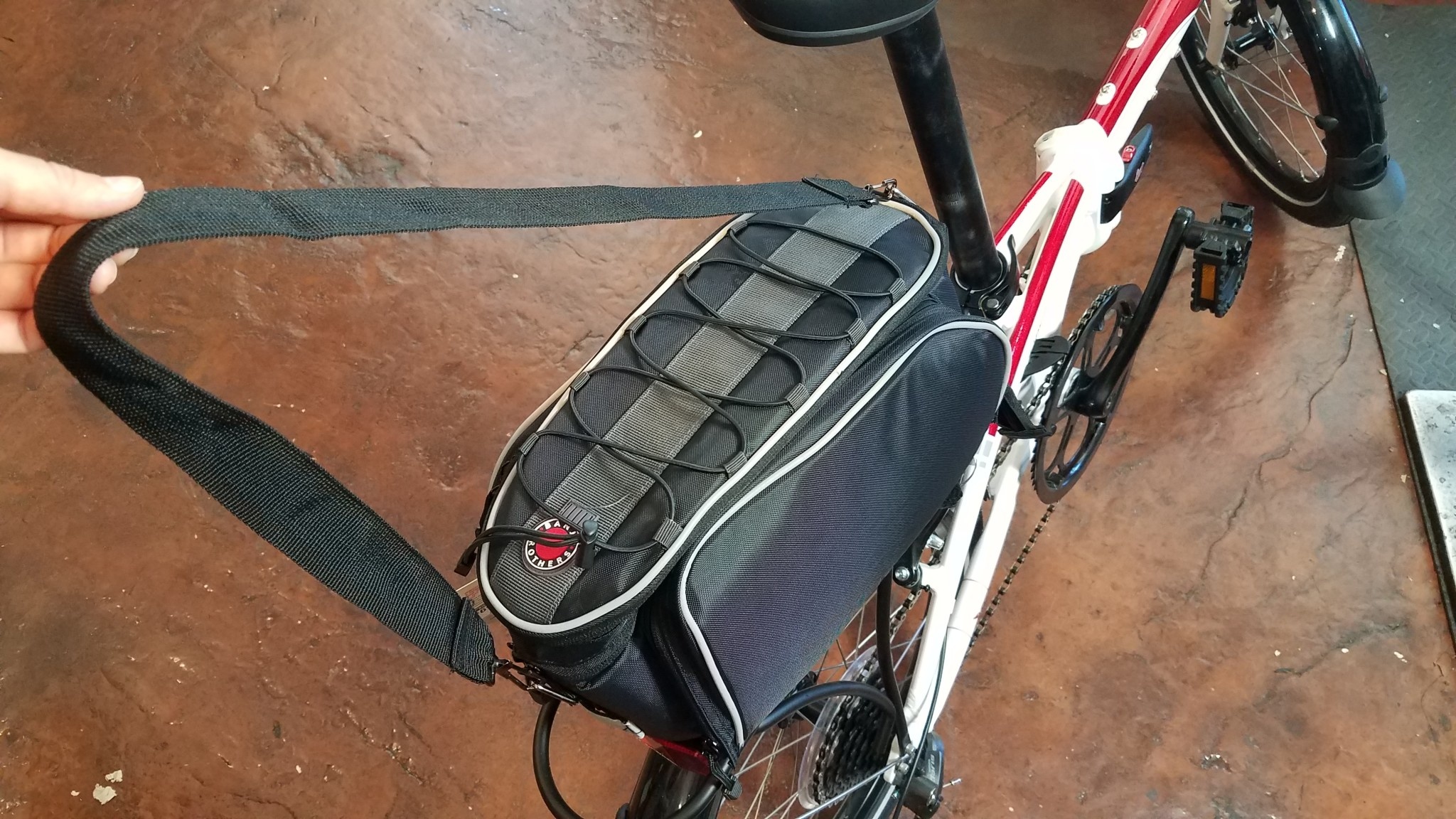 banjo brothers rack top pannier bag