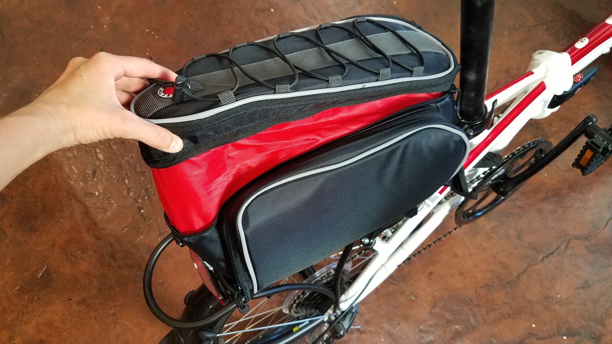 banjo brothers rack top pannier bag