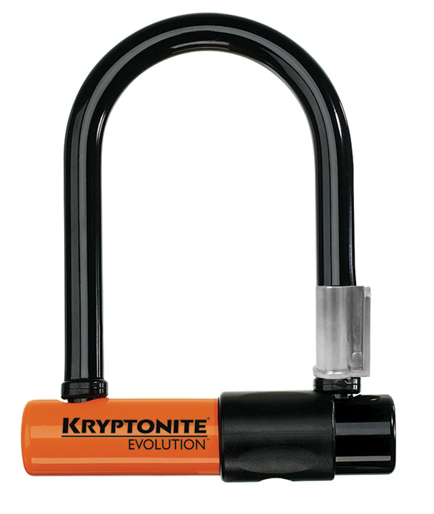 Kryptonite Kryptonite Evolution Series Mini-5 U-Lock - 3.25 x 5.5", Keyed, Black, Includes bracket (7/10 safety)