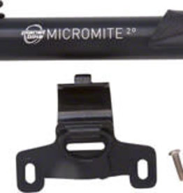 Planet Bike Planet Bike MicroMite II Dual Stage Mini Frame Pump: Presta/Schrader, Black