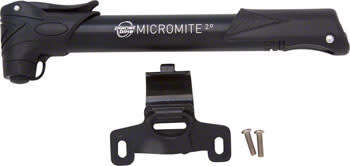 Planet Bike Planet Bike MicroMite II Dual Stage Mini Frame Pump: Presta/Schrader, Black