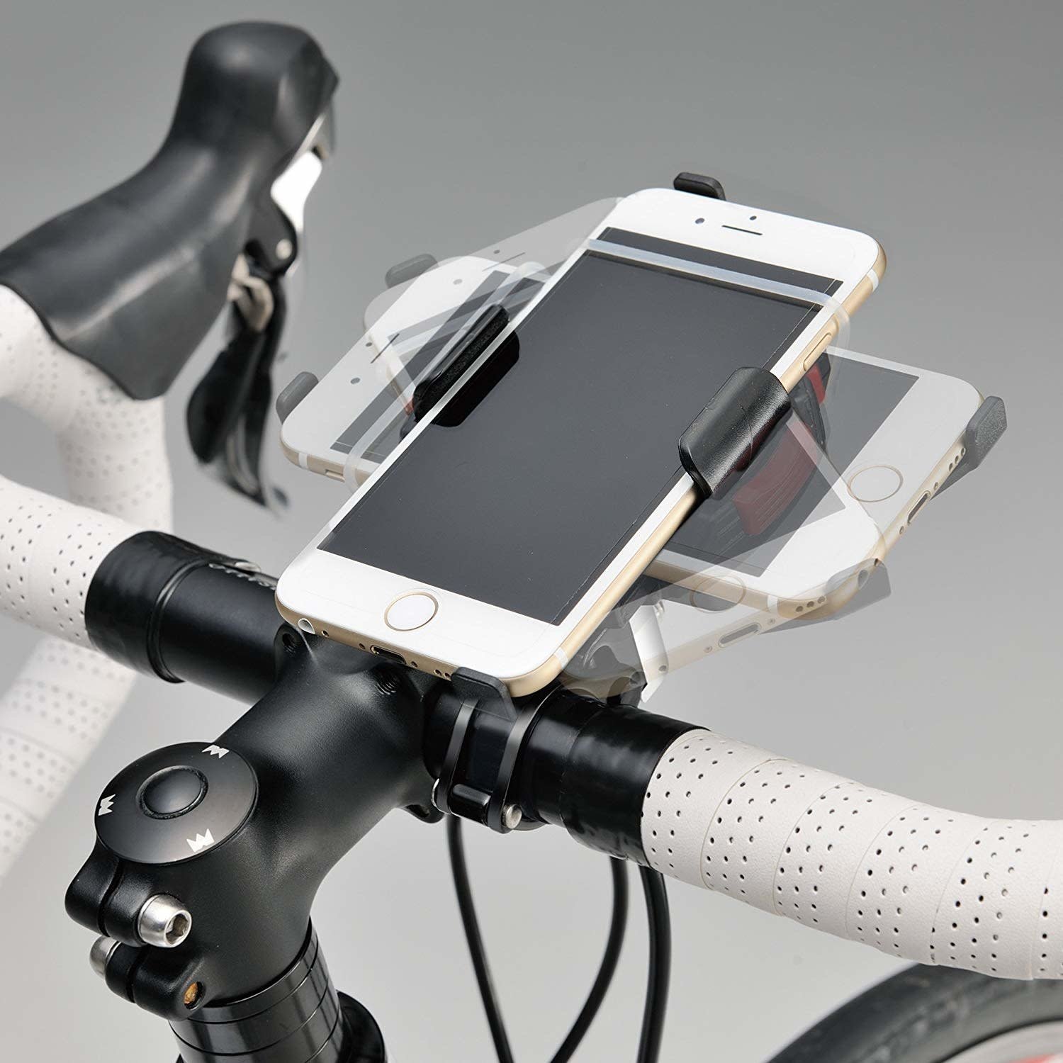 Minoura Smart Phone Standard Handlebar Holder: Fits 22.2, 25.4, and 28.6mm