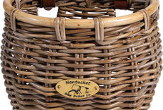 Nantucket Tuckernuck Front Basket, Classic Shape: Natural