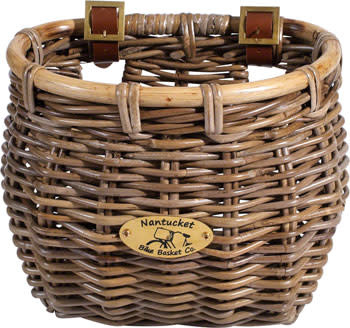 Nantucket Bike Basket Nantucket Tuckernuck Front Basket, Classic Shape: Natural