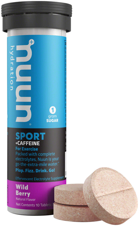 Nuun Nuun Sport + Caffeine Hydration Tablets: Wild Berry, Single tube