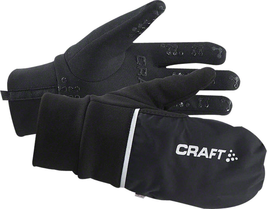 Craft Hybrid Weather Gloves - Black, Full Finger