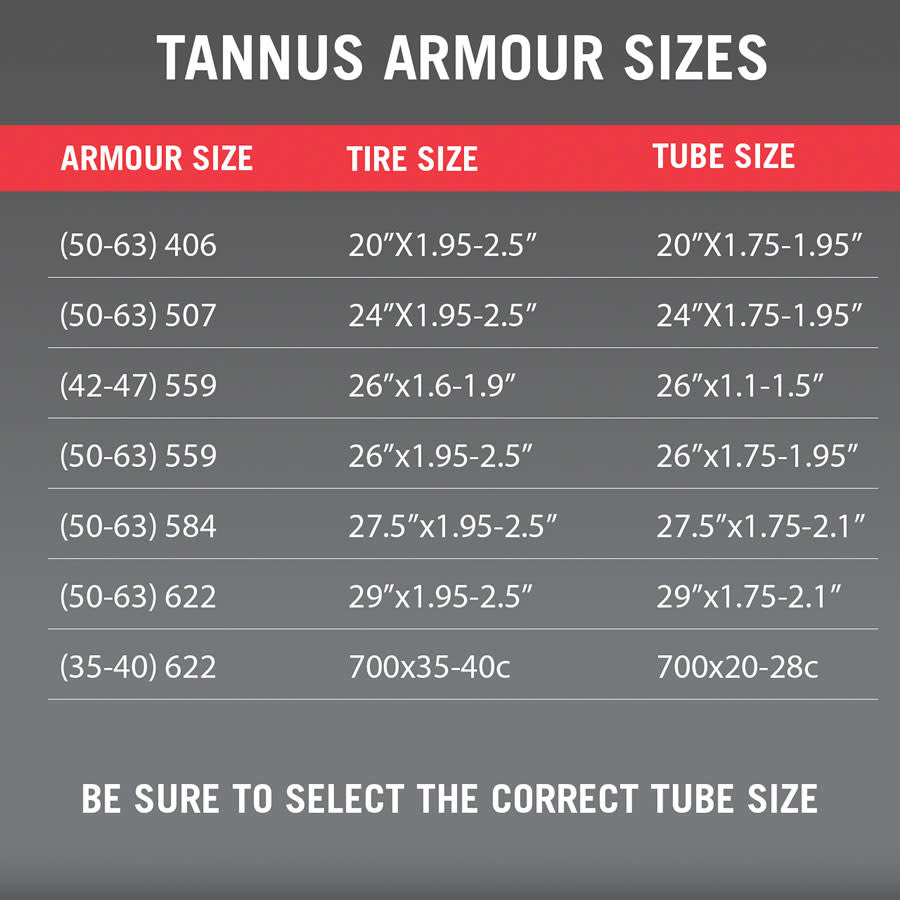 Tannus Armour Tire Insert 700 x 35c-40c Single
