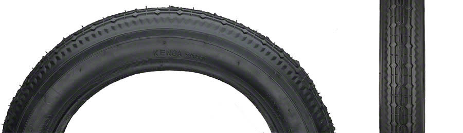 Kenda Kenda Street K124 Tire - 12.5 x 2.25, Clincher, Wire, Black, 22tpi (62-203)