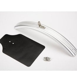 Brompton Mudguard fender blade and flap front Silver