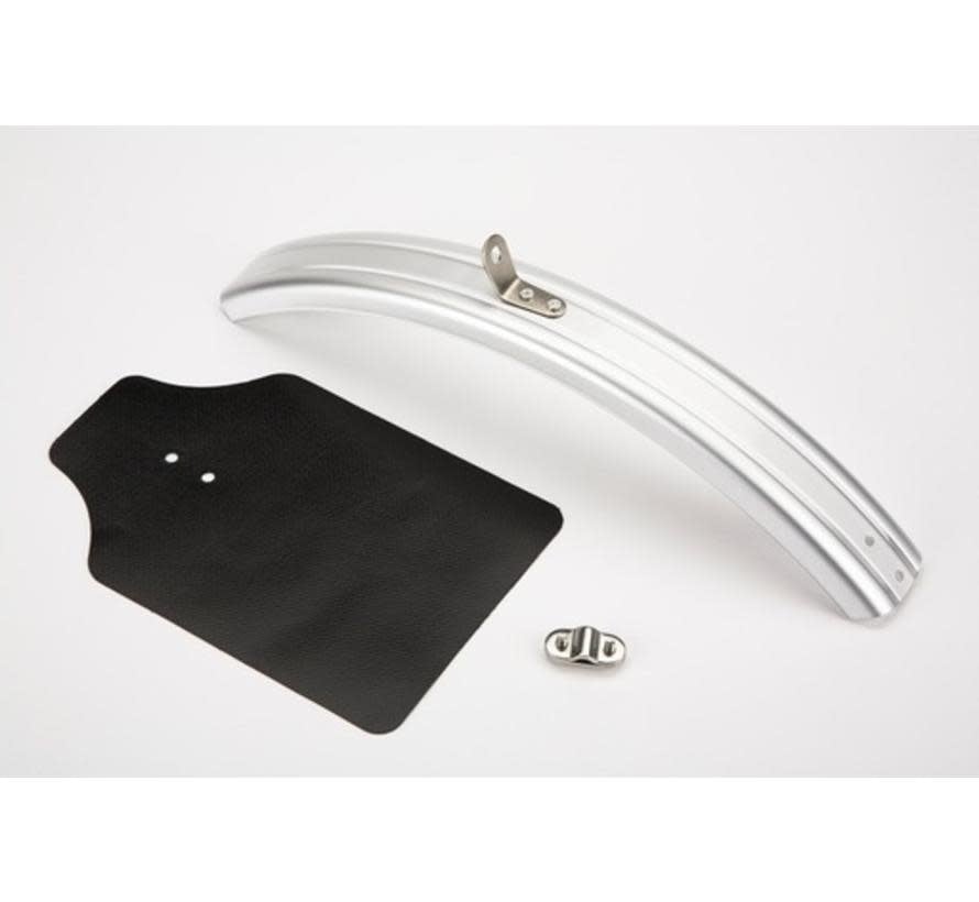 Brompton Mudguard fender blade and flap front Silver