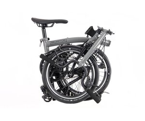 Brompton Brompton P Line 4 Speed M, Storm Gray, no carrier block