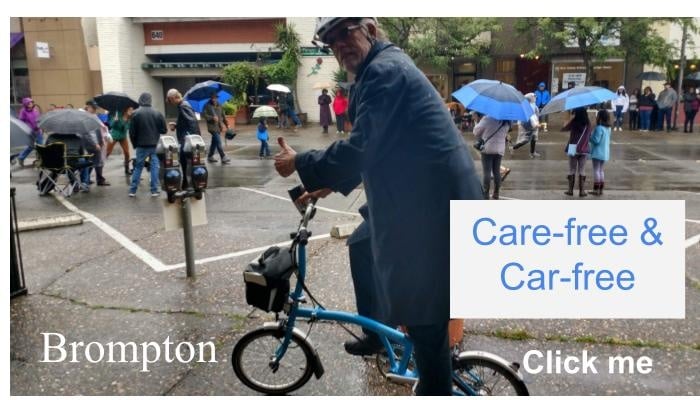 London Fog trench coat on Brompton