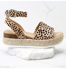 cheetah platform sandal