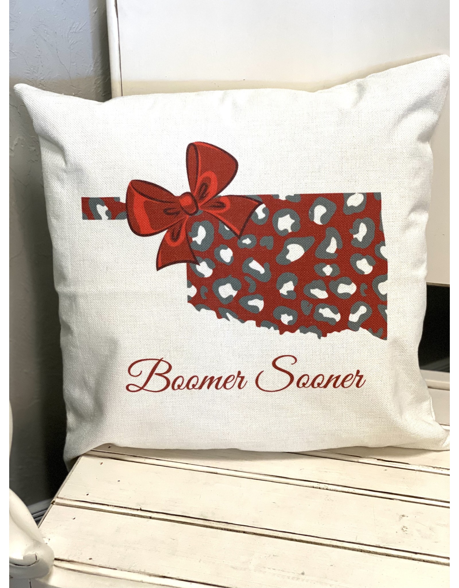 The Ritzy Gypsy BOOMER SOONER Cottage Pillow