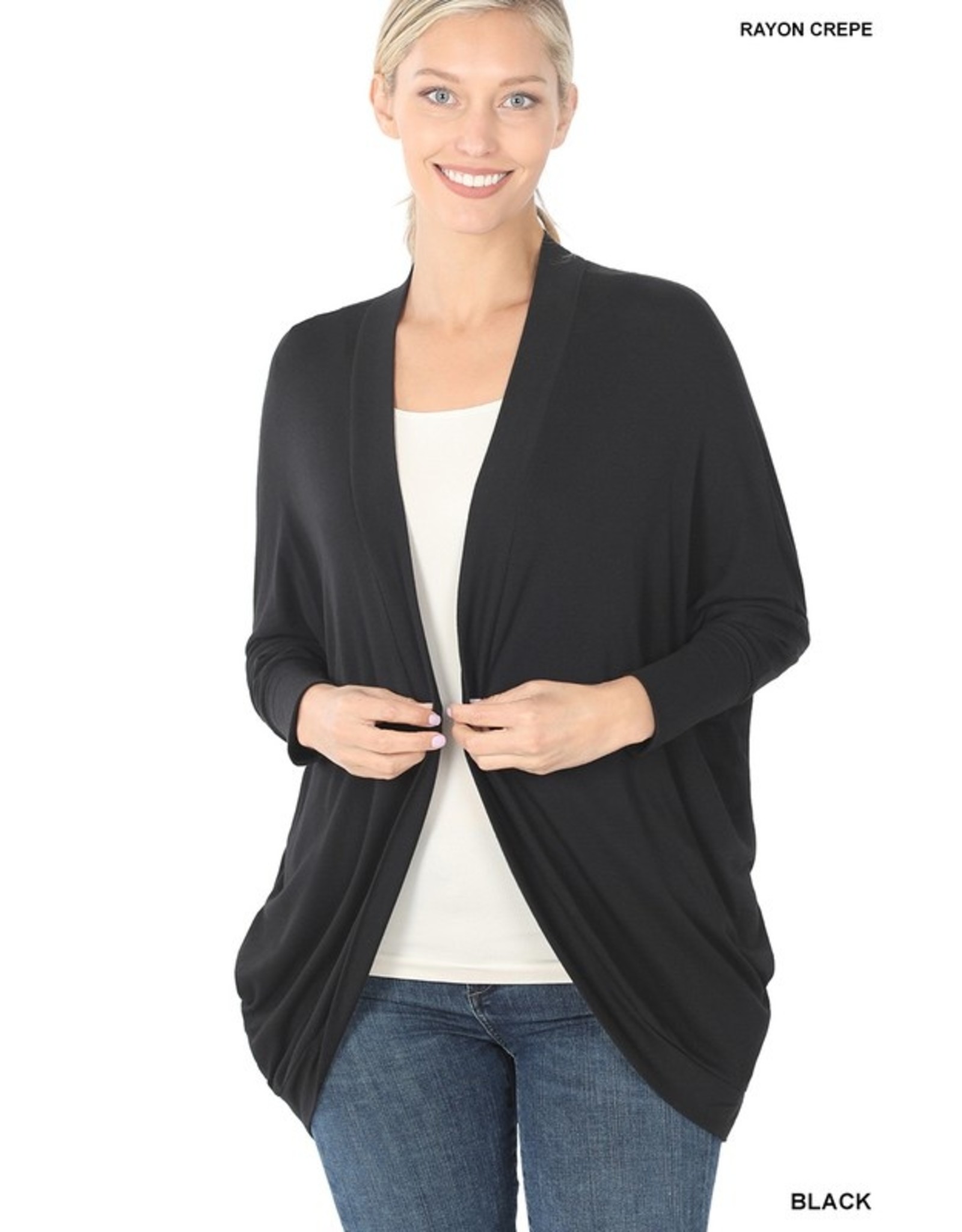 black swing cardigan