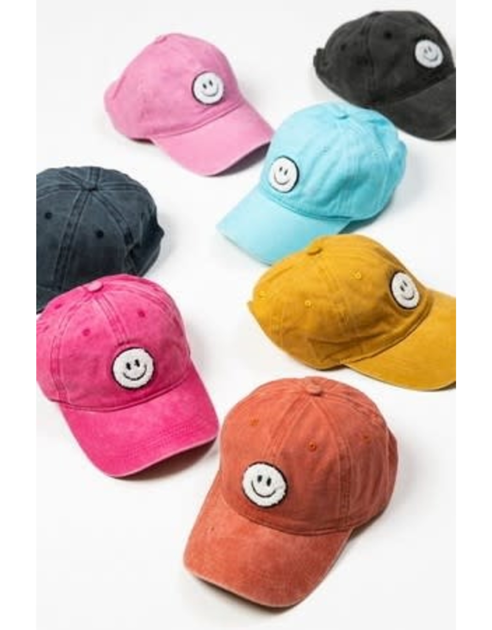wall to wall Washed Smiley Hats