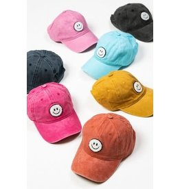 wall to wall Washed Smiley Hats