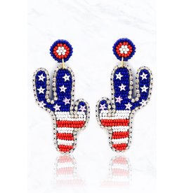 Suzie Q/KNC Star Spangled Cactus Earrings