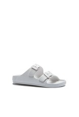 Qupid Bright White Buckle Sandals