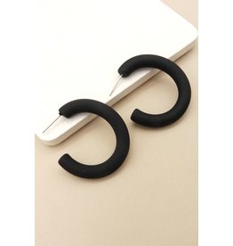 wall to wall Black Rubber Hoops