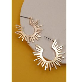 wall to wall Gold Starburst Studs