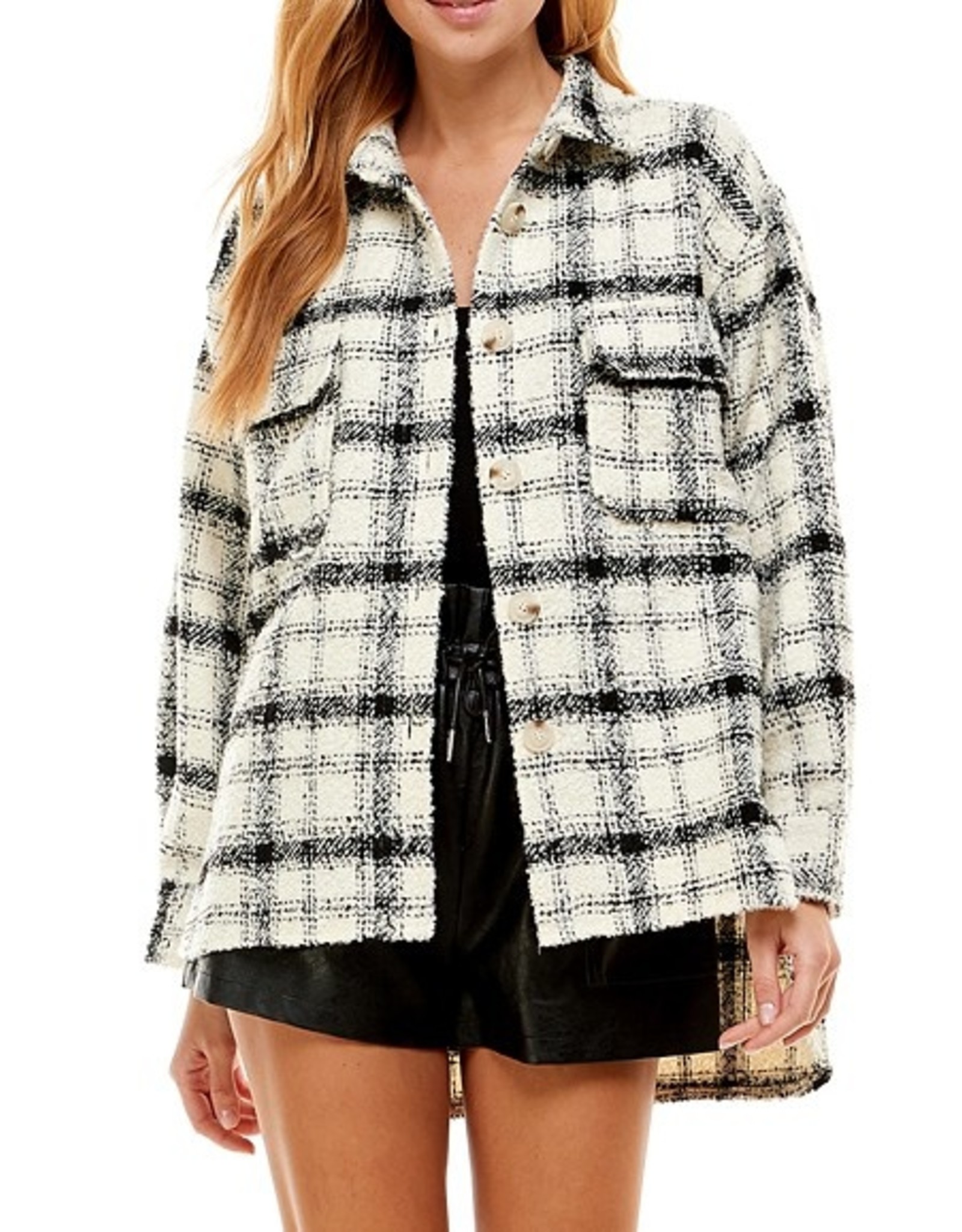The Ritzy Gypsy White Lined Jacket