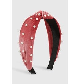 Rose Pearl Dotted Headband