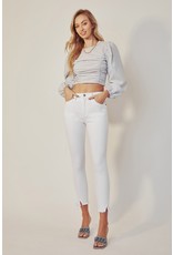 Kan Can KC White Frayed Jeans