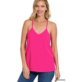 Zenana Premium Hot Pink Airflow Cami