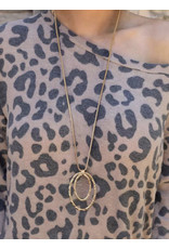 The Ritzy Gypsy Golden Double Pendant Necklace