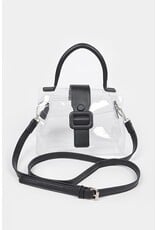 LOVODA Clear and Black Handbag/Crossbody