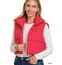 Zenana Premium Ruby Puffer Vest