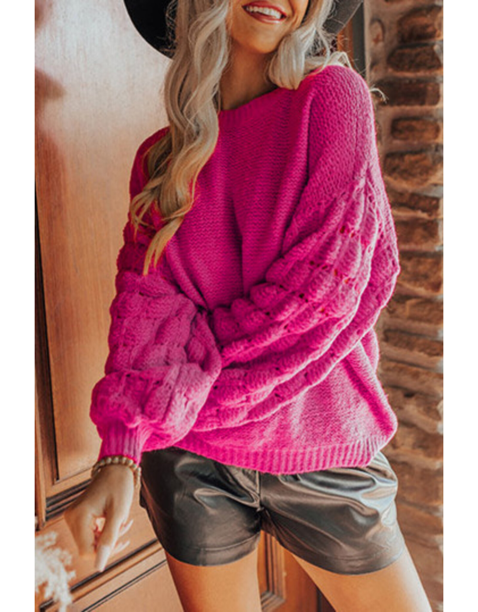The Ritzy Gypsy Rosie Hollow Knit Sweater