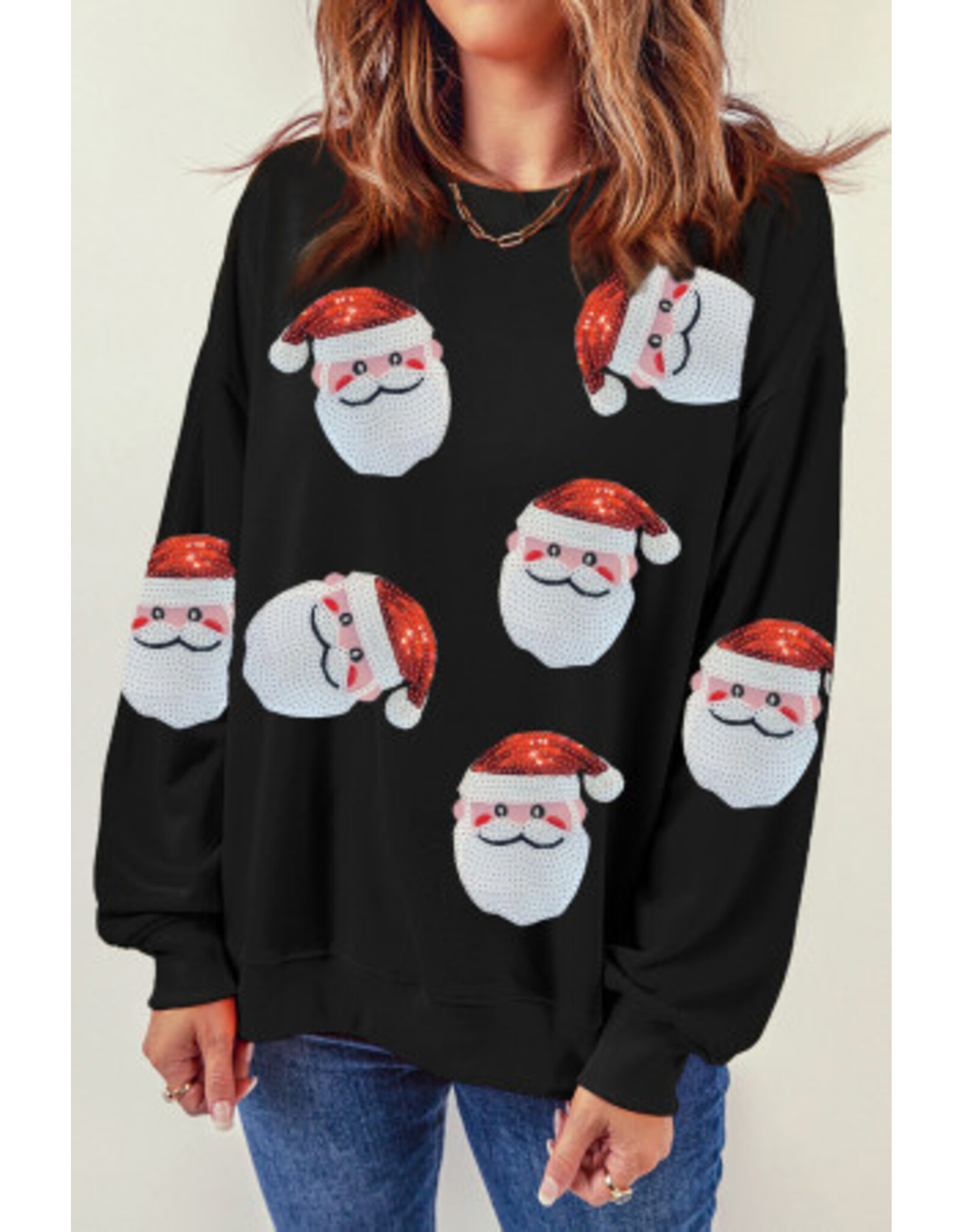 The Ritzy Gypsy Santa Sequin Sweatshirt