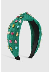 Green Multi Jeweled Headband