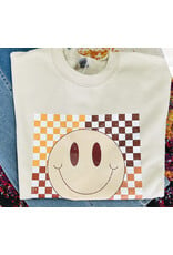 The Ritzy Gypsy Smiley Check Graphic Tee