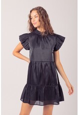 Very J Shine Black Mini Dress