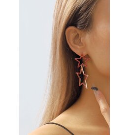 Red Starlet Earrings