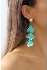 Blue Petal Earrings