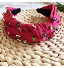 Pink Multi Jeweled Headband